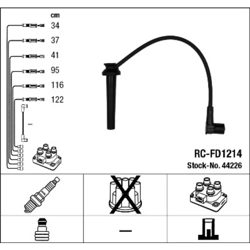 Sada zapaľovacích káblov NGK 44226