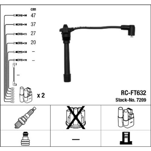 Sada zapaľovacích káblov NGK 7209