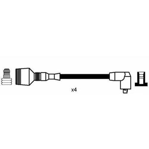 Sada zapaľovacích káblov NGK 8195 - obr. 1
