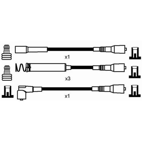 Sada zapaľovacích káblov 0788 /NGK/ - obr. 1