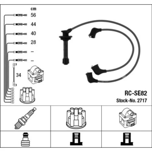 Sada zapaľovacích káblov NGK 2717