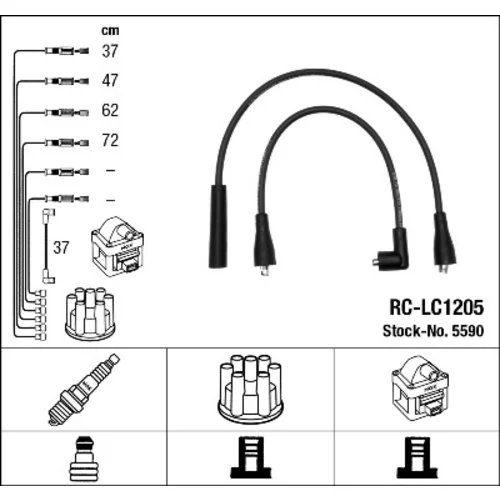 Sada zapaľovacích káblov NGK 5590