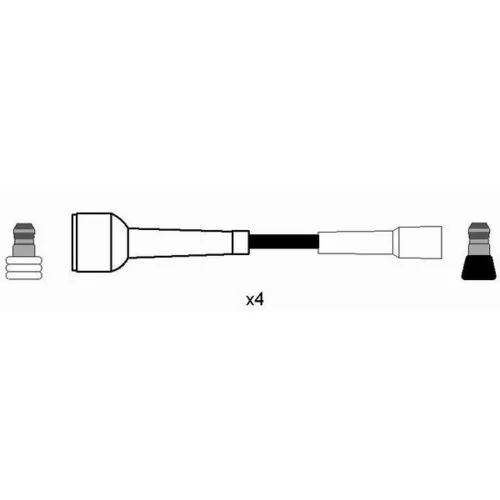 Sada zapaľovacích káblov 8183 /NGK/ - obr. 1