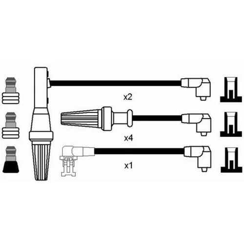 Sada zapaľovacích káblov NGK 7154 - obr. 1