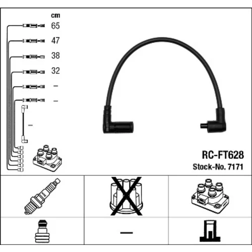 Sada zapaľovacích káblov NGK 7171