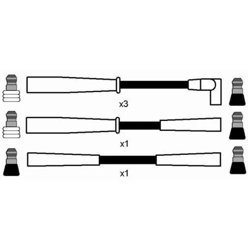 Sada zapaľovacích káblov 7389 /NGK/ - obr. 1