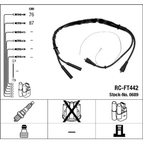 Sada zapaľovacích káblov NGK 0689