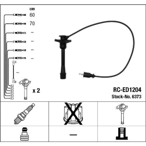 Sada zapaľovacích káblov NGK 6373