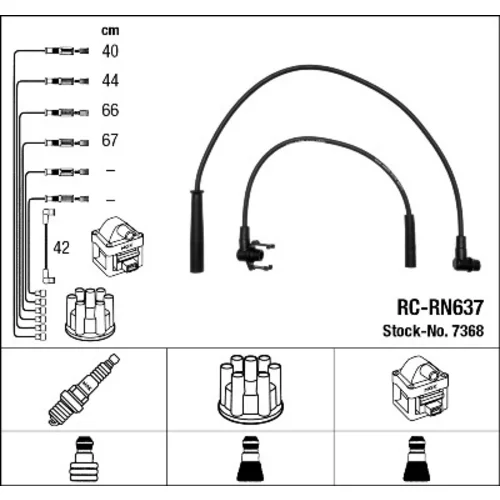 Sada zapaľovacích káblov NGK 7368