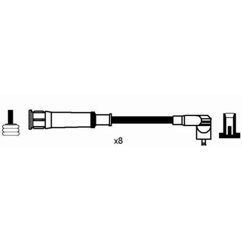Sada zapaľovacích káblov NGK 8620 - obr. 1
