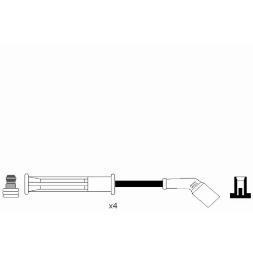 Sada zapaľovacích káblov NGK 4081 - obr. 1
