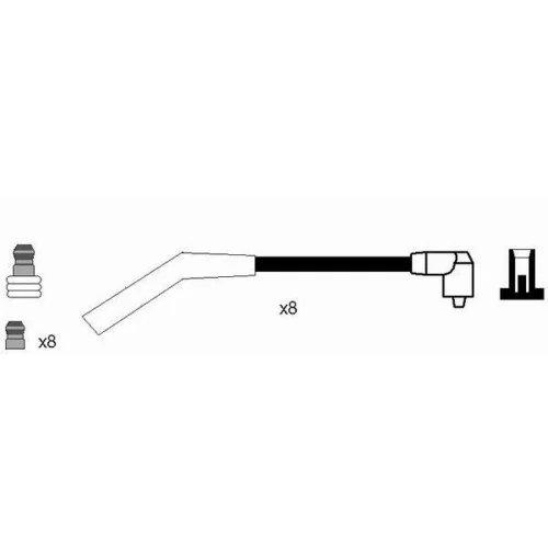 Sada zapaľovacích káblov NGK 7078 - obr. 1