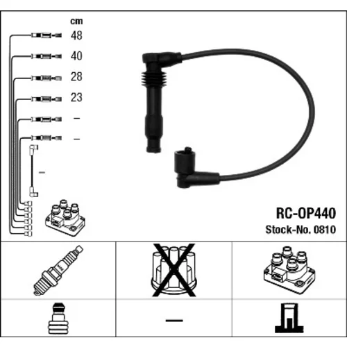 Sada zapaľovacích káblov NGK 0810
