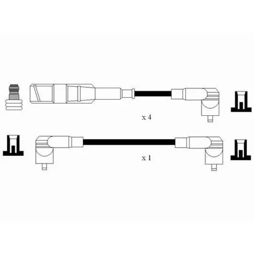 Sada zapaľovacích káblov NGK 0958 - obr. 1