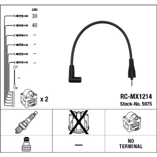 Sada zapaľovacích káblov NGK 5975
