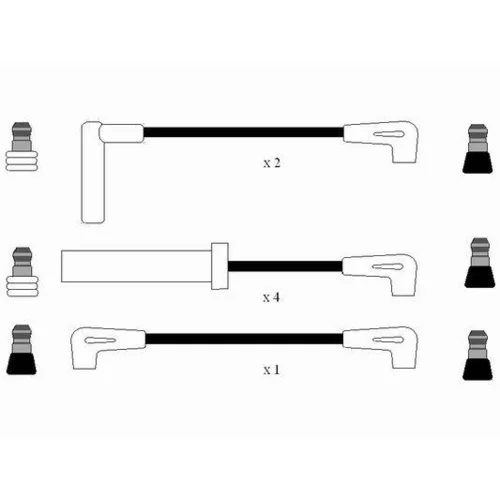 Sada zapaľovacích káblov NGK 8284 - obr. 1