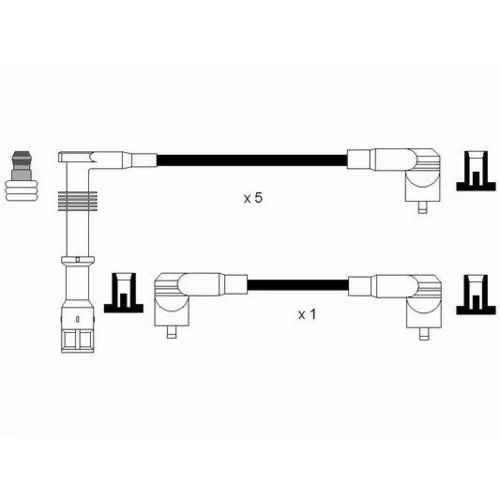 Sada zapaľovacích káblov 0507 /NGK/ - obr. 1