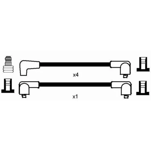 Sada zapaľovacích káblov NGK 0543 - obr. 1
