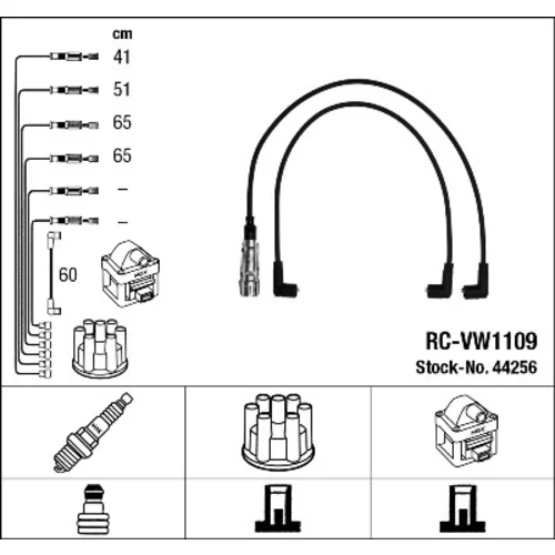 Sada zapaľovacích káblov NGK 44256