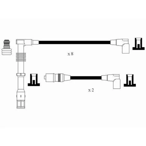 Sada zapaľovacích káblov NGK 44339 - obr. 1
