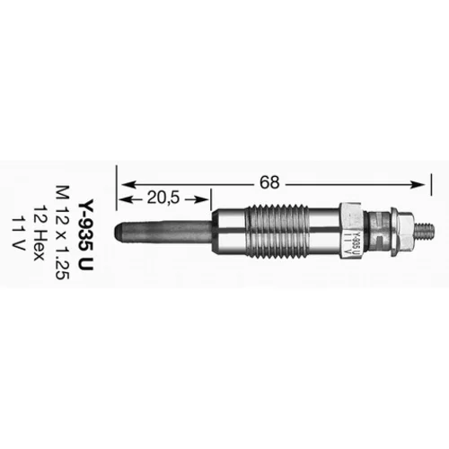 Žeraviaca sviečka NGK 4791