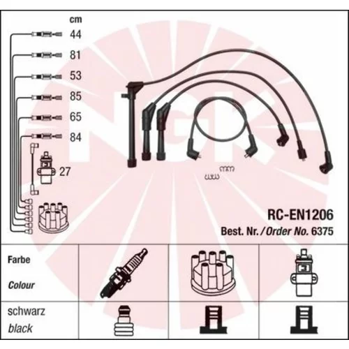 Sada zapaľovacích káblov NGK 6375