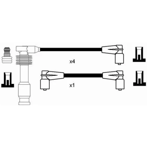 Sada zapaľovacích káblov NGK 0769 - obr. 1