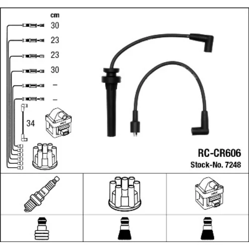 Sada zapaľovacích káblov NGK 7248