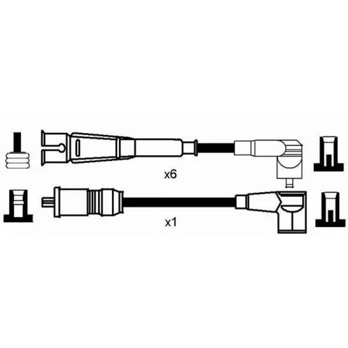 Sada zapaľovacích káblov NGK 0754 - obr. 1
