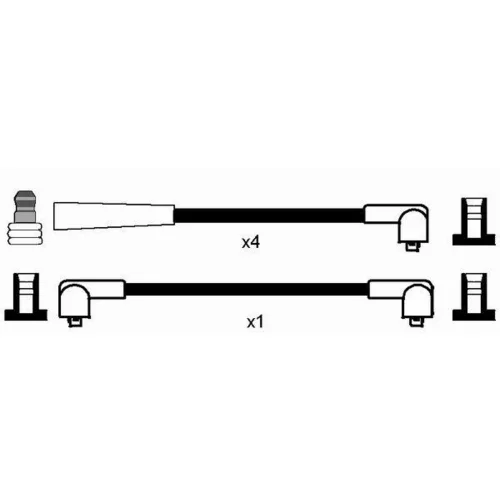 Sada zapaľovacích káblov 0759 /NGK/ - obr. 1