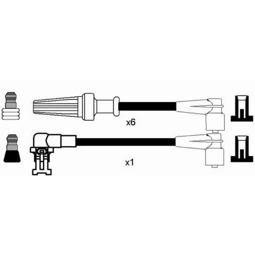 Sada zapaľovacích káblov NGK 7183 - obr. 1