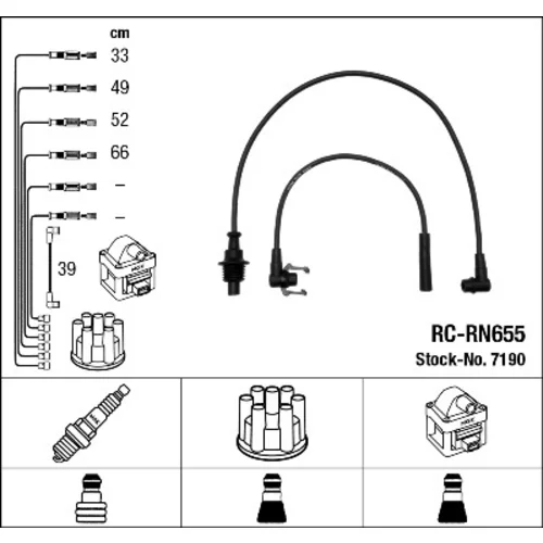 Sada zapaľovacích káblov NGK 7190