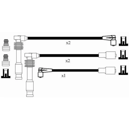 Sada zapaľovacích káblov NGK 0818 - obr. 1
