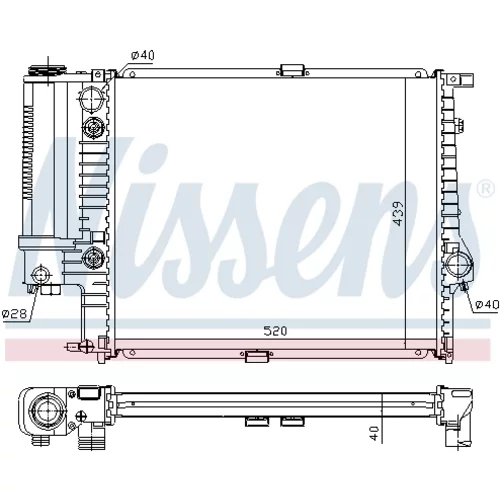 Chladič motora NISSENS 60614A - obr. 5