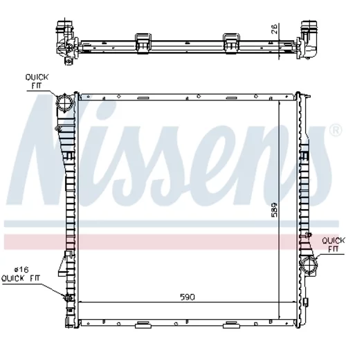 Chladič motora NISSENS 60788A - obr. 5