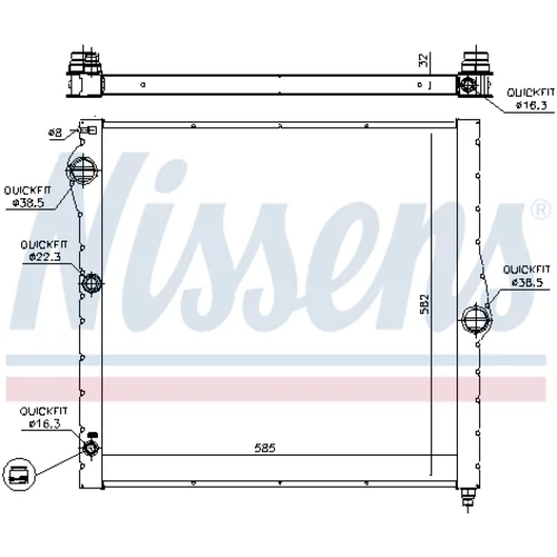 Chladič motora 60827 /NISSENS/ - obr. 7