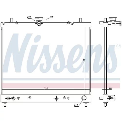 Chladič motora NISSENS 617402 - obr. 5