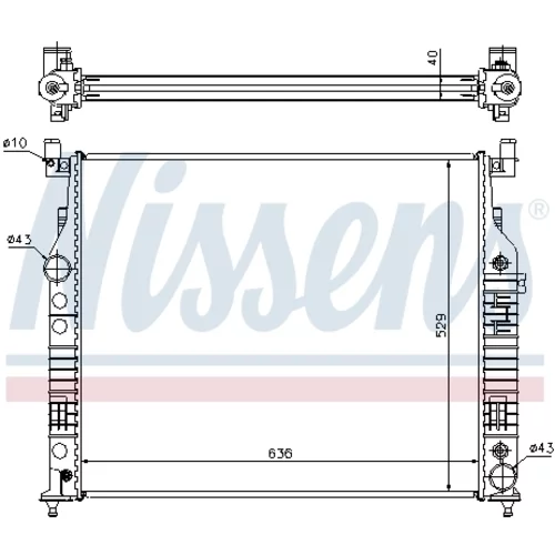 Chladič motora NISSENS 62577A - obr. 7