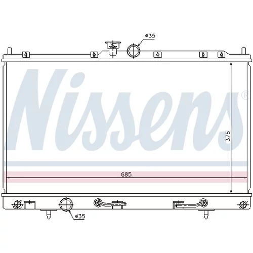 Chladič motora NISSENS 62894 - obr. 5