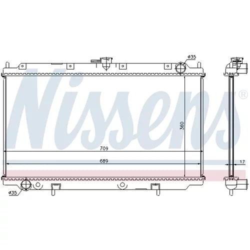 Chladič motora NISSENS 62927A - obr. 5