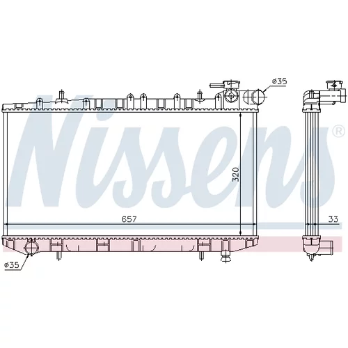 Chladič motora NISSENS 62985 - obr. 4