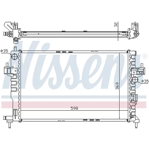 Chladič motora NISSENS 63009A - obr. 4