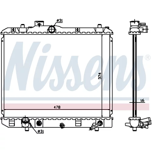 Chladič motora NISSENS 630706 - obr. 6