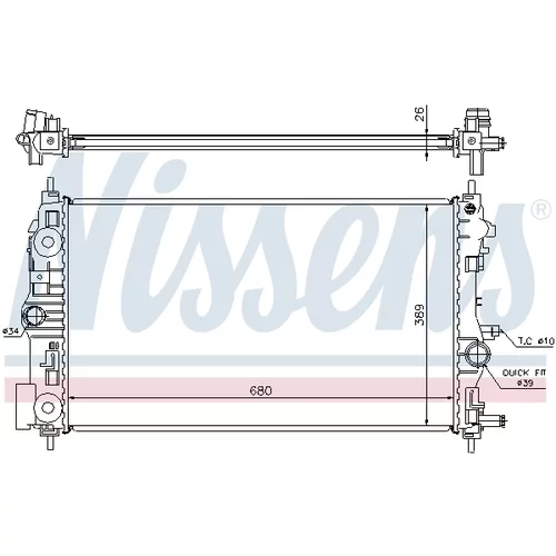 Chladič motora NISSENS 630745 - obr. 4