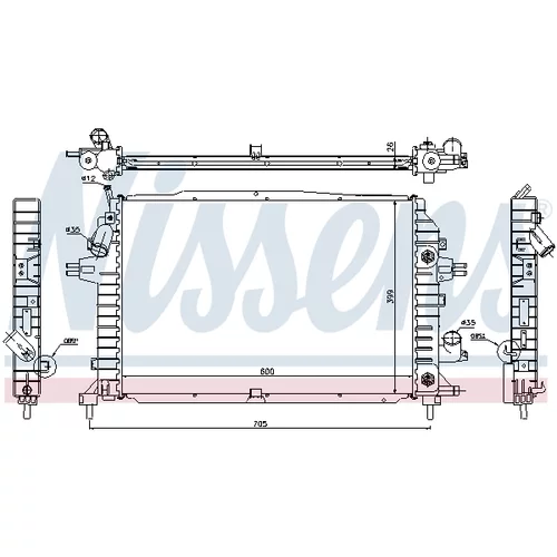 Chladič motora NISSENS 63115A - obr. 4