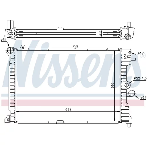 Chladič motora NISSENS 63289A - obr. 5