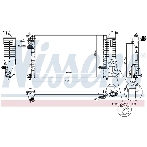 Chladič motora 63578A /NISSENS/ - obr. 4