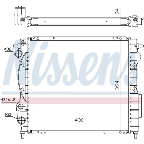 Chladič motora NISSENS 63968A - obr. 4