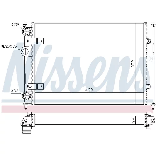 Chladič motora 639981 /NISSENS/ - obr. 5