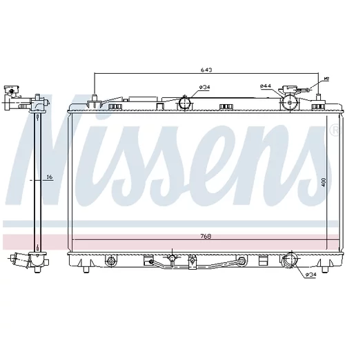 Chladič motora NISSENS 646812 - obr. 5